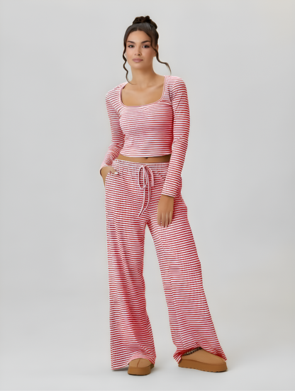 Striped Lounge Set